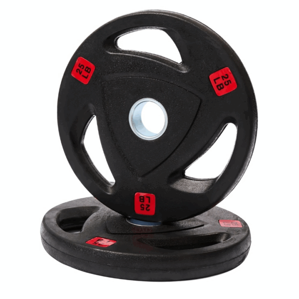 Par Disco Olímpico Plastificado 25 Libras