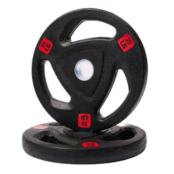 Par Disco Olímpico Plastificado 35 Libras