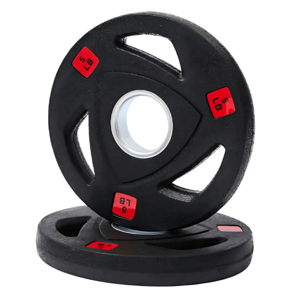 Par Disco Olímpico Plastificado  5 Libras