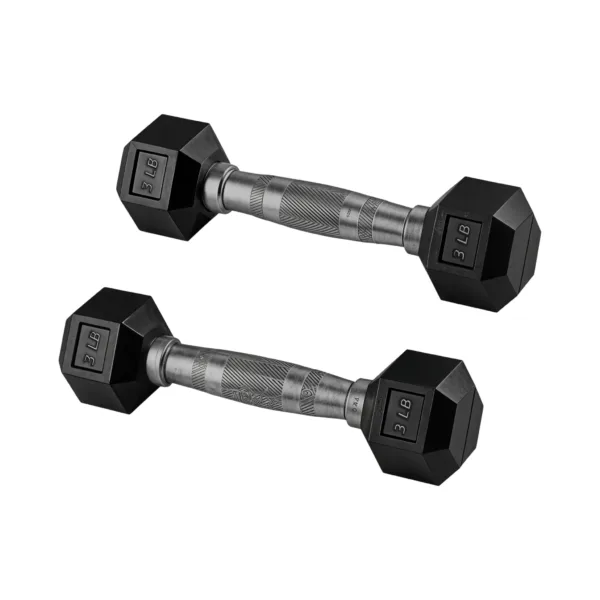 Par De Mancuernas Hexagonales De 3 Lbs