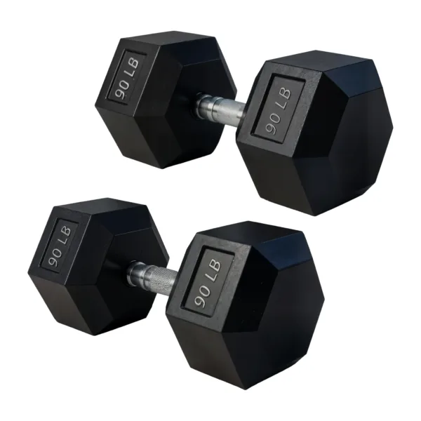 Par De Mancuernas Hexagonales De 90 Lbs