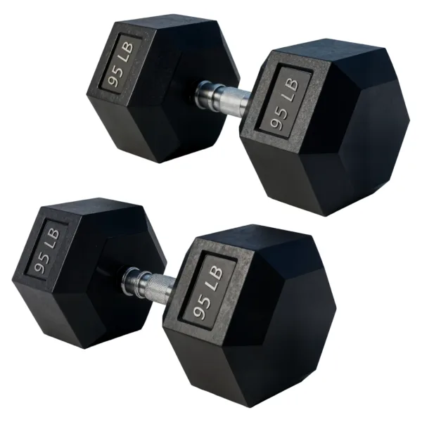 Par De Mancuernas Hexagonales De 95 Lbs